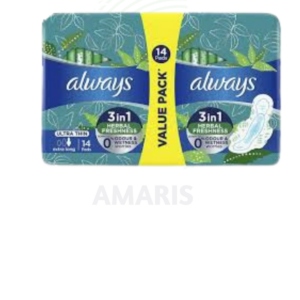 Always Ultra Extra Long Duo Herbal Amaris FMCG