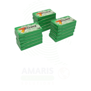 GILLETTE 7 O'CLOCK PERMASHARP STAINLESS DOUBLE EDGE RAZOR BLADES Amaris FMCG