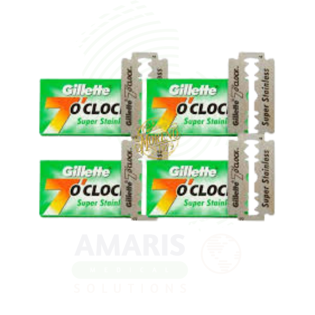 GILLETTE 7 O'CLOCK SUPER STAINLESS DOUBLE EDGE RAZOR BLADES Amaris FMCG GILLETTE 7 O'CLOCK SUPER STAINLESS DOUBLE EDGE RAZOR BLADES Amaris FMCG