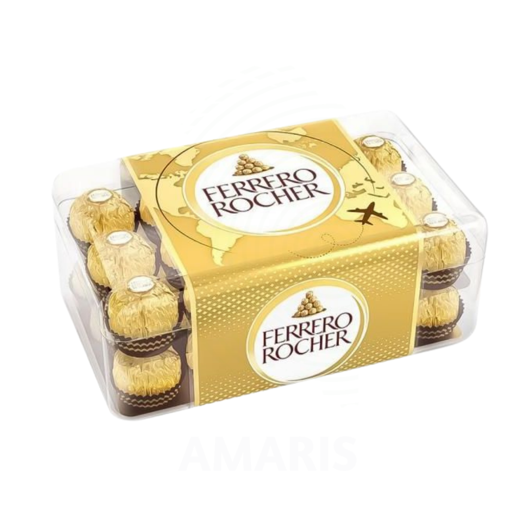 FERRERO ROCHER HAZELNUT CHOCOLATE TRUFFLES 375g Amaris FMCG FERRERO ROCHER HAZELNUT CHOCOLATE TRUFFLES 375g Amaris FMCG